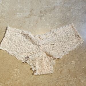 Honeydew Blush Pink Lace Cat Hipster Panty S